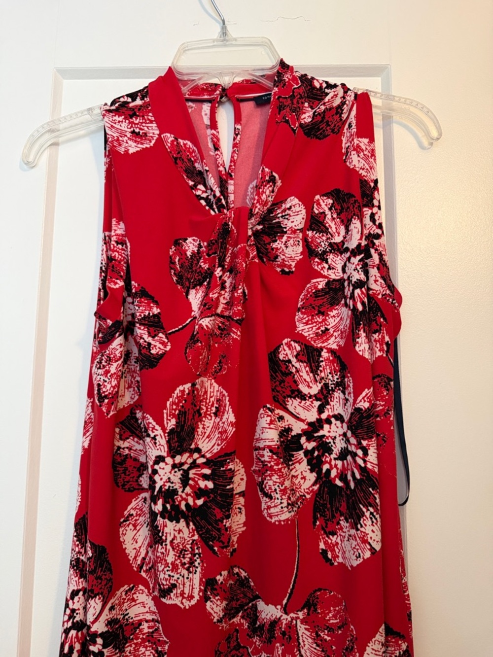 Tommy Hilfiger Red Floral Sleeveless V-Neck Camisole